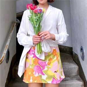 With Jean Floral skirt Size M